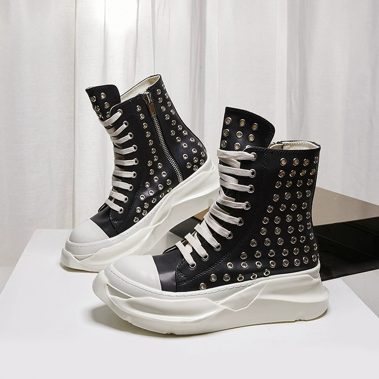Vintage Men Shoes High-TOP Pla - огляд і ціна Vintage Zipper